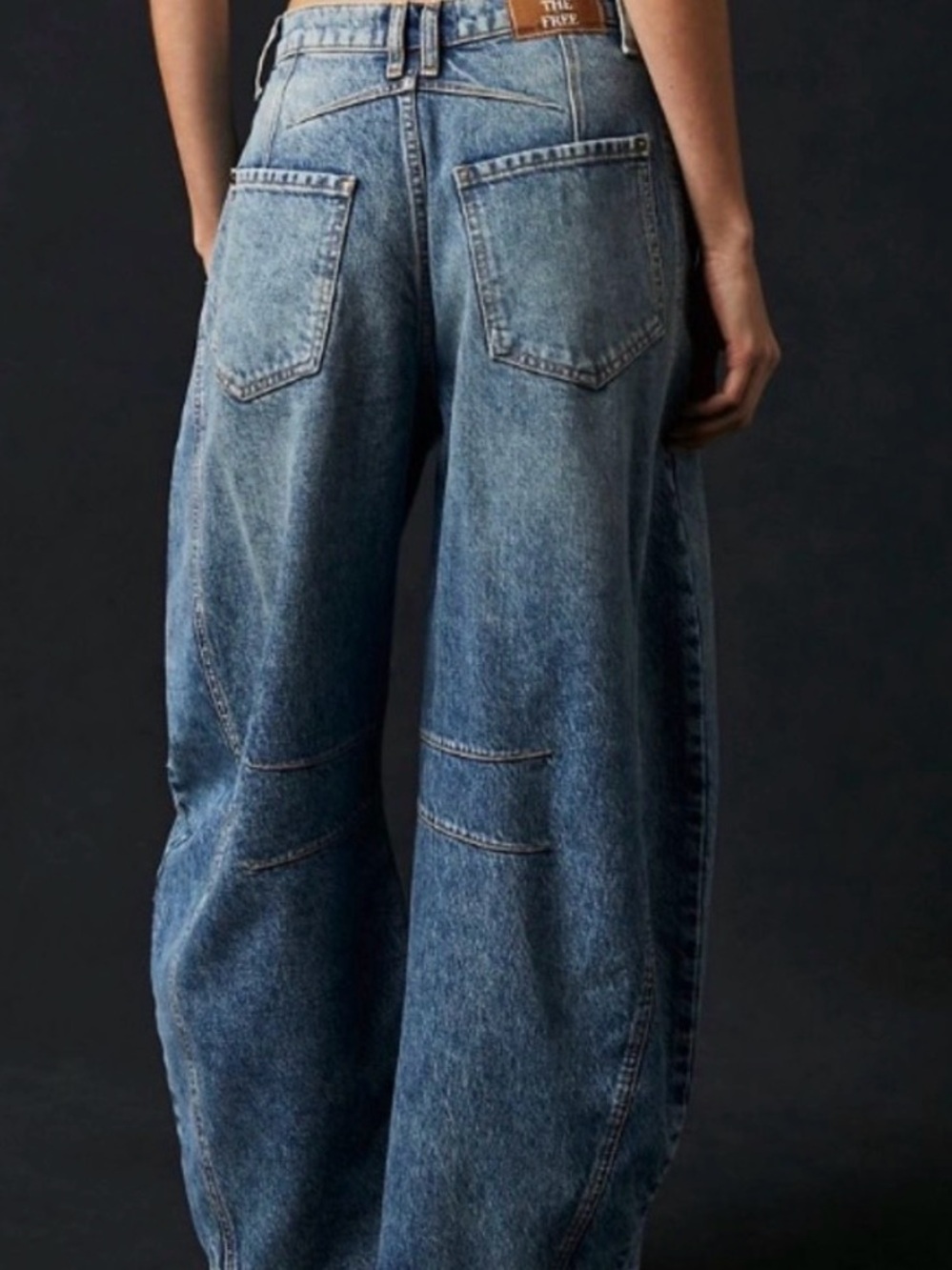 Free People Barrel jeans